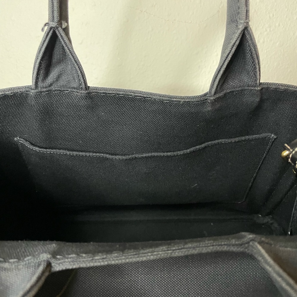 Prada Canapa Canvas tote bag jacquard 2way in black - Picture 10 of 13